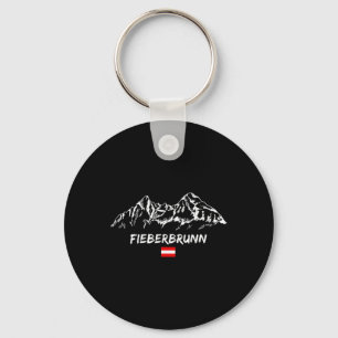 Alpen Bergpanorama Skiing Holidays Apres-ski Fiebe Key Ring