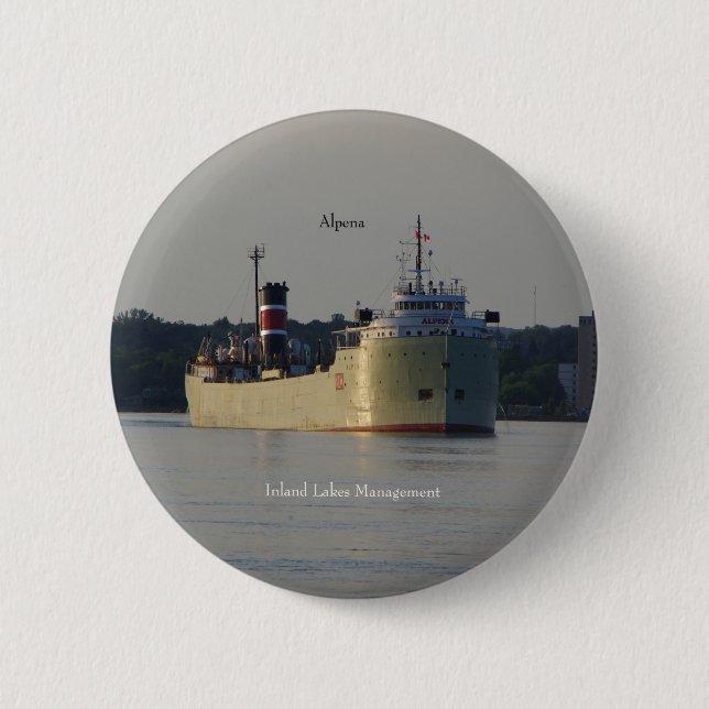 Alpena button (Front)