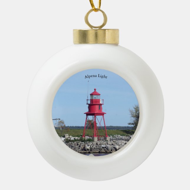 Alpena Light ornament (Front)