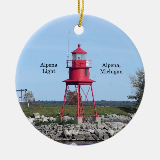 Alpena Light ornament (Front)