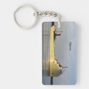 Alpena rectangle key chain