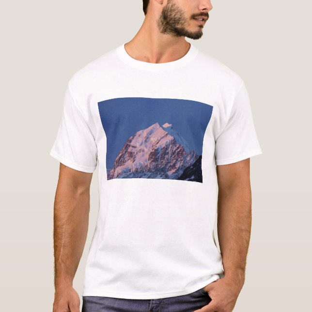 Alpenglow on Aoraki Mount Cook, Mackenzie 2 T-Shirt (Front)