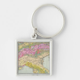 Alpenlander - Atlas Map of the Alps Key Ring