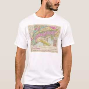 Alpenlander - Atlas Map of the Alps T-Shirt