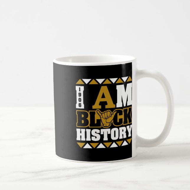 Alpha African Fraternity 1906 I Am Black History  Coffee Mug (Right)