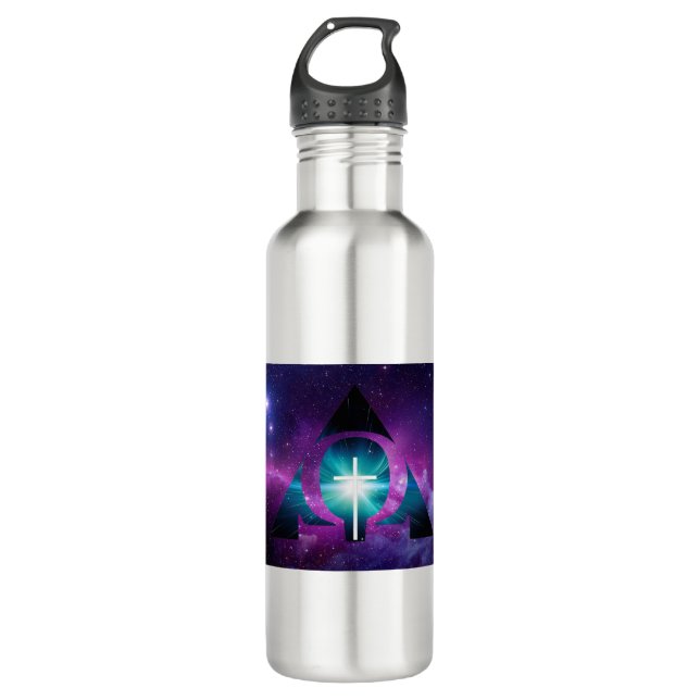 ALPHA AND OMEGA 710 ML WATER BOTTLE (Front)