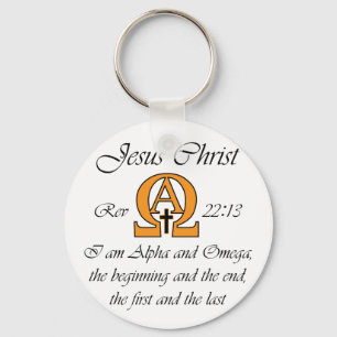 Alpha and Omega Key Ring