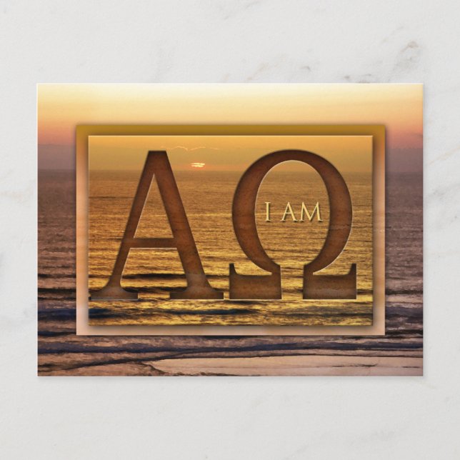 Alpha and Omega Postcard (Front)