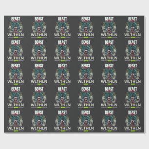 Alpha Beast _ Untamed Wolf Streetwear Fearless  Wrapping Paper
