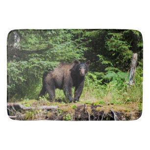 Alpha Black Bear Bath Mat