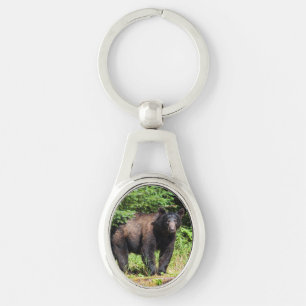 Alpha Black Bear Key Ring