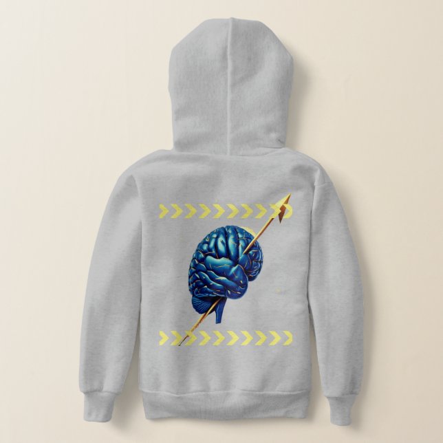 Alpha Brain Mode – Motivational Hoodie for Men (Laydown Back)