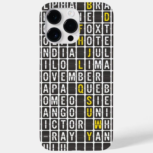 Alpha-Bravo-Charlie Case-Mate iPhone Case (Back)