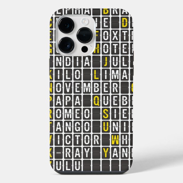 Alpha-Bravo-Charlie iPhone Case (Back)