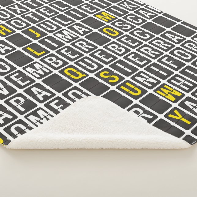 Alpha-Bravo-Charlie Sherpa Blanket (3/4)