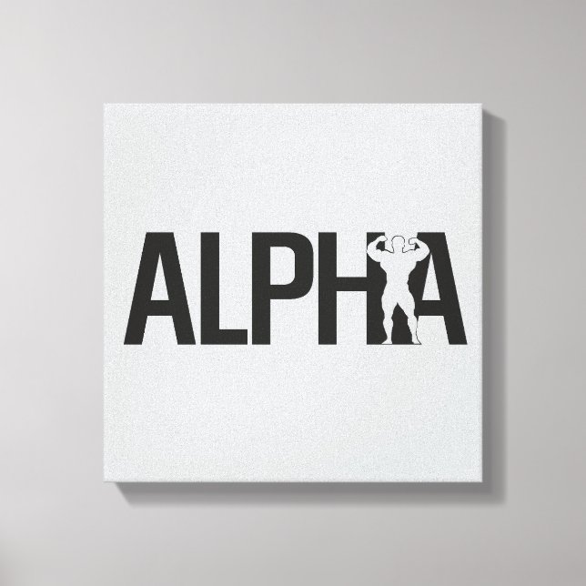 alpha canvas print (Front)