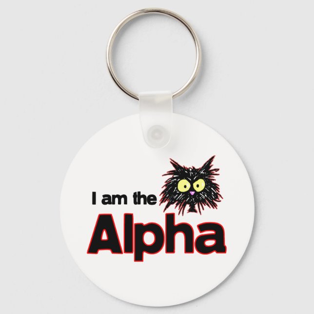 Alpha Cat Key Ring (Front)