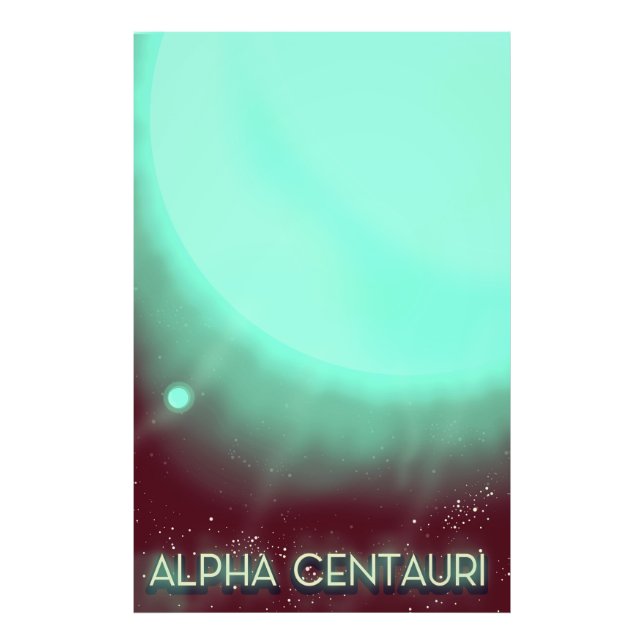 Alpha Centauri Space Art poster (Front)