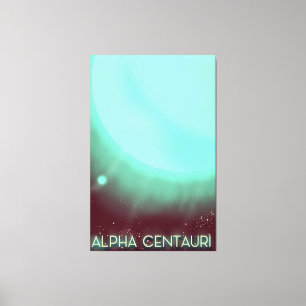 Alpha Centauri Space Art poster Canvas Print