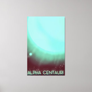 Alpha Centauri Space Art poster Canvas Print