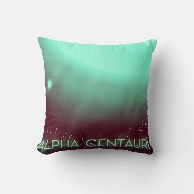 Alpha Centauri Space Art poster Cushion (Front)