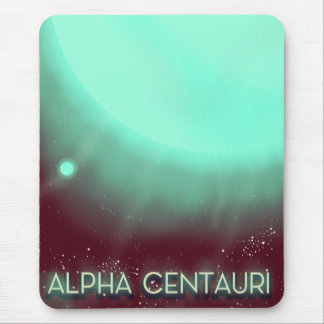 Alpha Centauri Space Art poster Mouse Mat