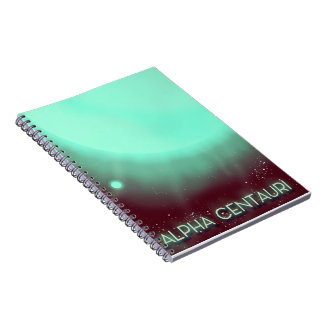 Alpha Centauri Space Art poster Notebook