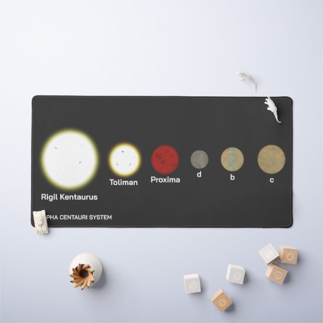 Alpha Centauri System Desk Mat (Kids Table)