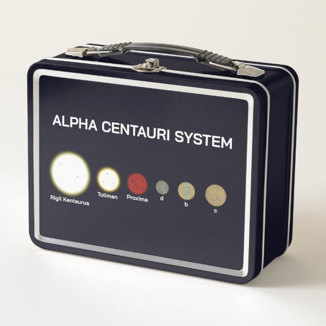 Alpha Centauri System Metal Lunch Box (Front)