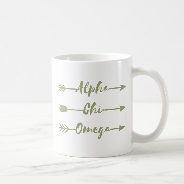 Alpha Chi Omega | Arrows Coffee Mug (Right)