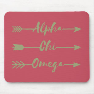 Alpha Chi Omega Arrows Mouse Mat