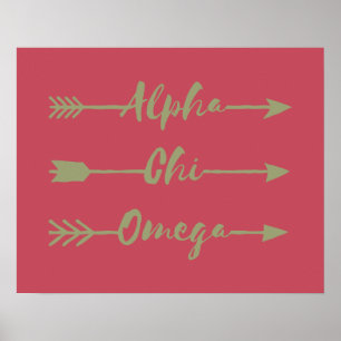Alpha Chi Omega   Arrows Poster