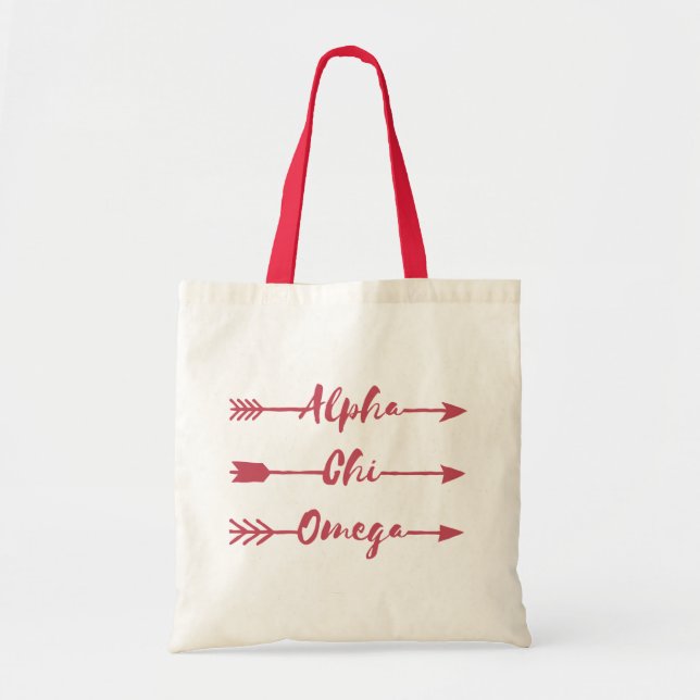 Alpha Chi Omega | Arrows Tote Bag (Front)