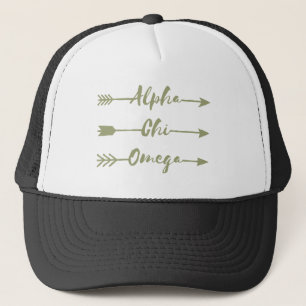 Alpha Chi Omega   Arrows Trucker Hat