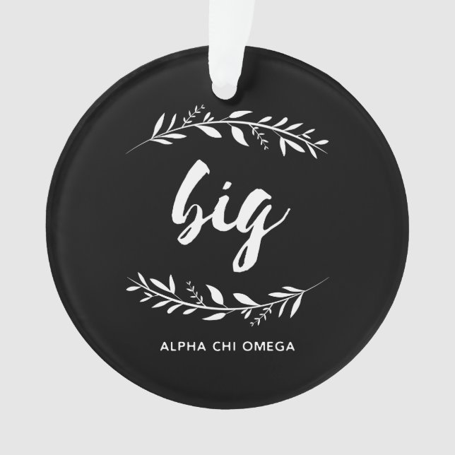 Alpha Chi Omega | Big Wreath Ornament (Front)