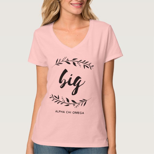 Alpha Chi Omega | Big Wreath T-Shirt (Front)