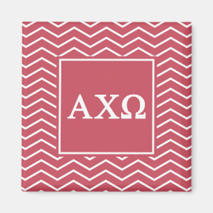 Alpha Chi Omega Chevron Pattern Magnet