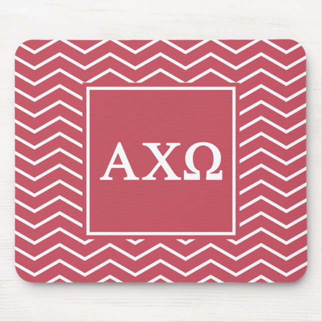 Alpha Chi Omega | Chevron Pattern Mouse Mat (Front)