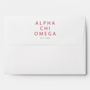 Alpha Chi Omega   Est. 1885 Envelope