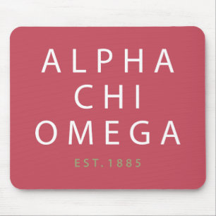 Alpha Chi Omega Est. 1885 Mouse Mat