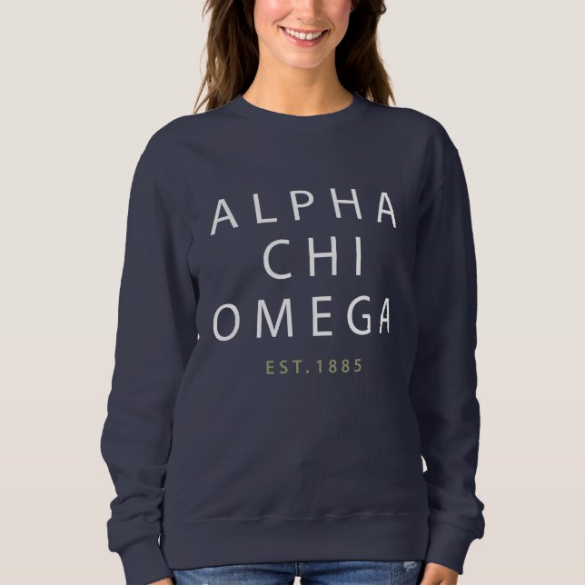Alpha Chi Omega | Est. 1885 Sweatshirt (Front)