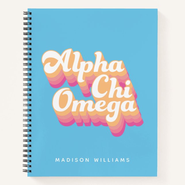 Alpha Chi Omega | Groovy Script Notebook (Front)