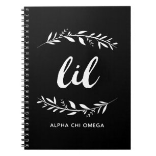 Alpha Chi Omega Lil Wreath Notebook