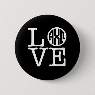 Alpha Chi Omega Love 6 Cm Round Badge