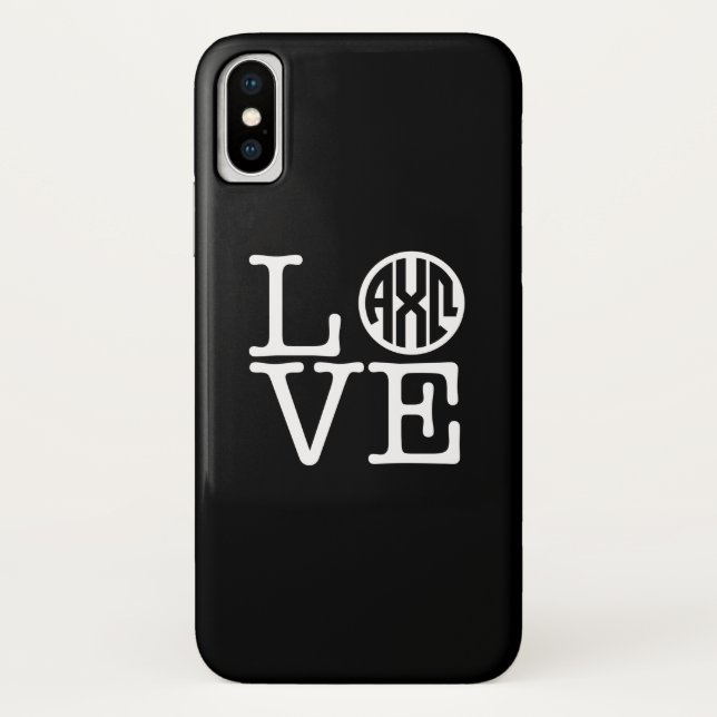 Alpha Chi Omega | Love Case-Mate iPhone Case (Back)