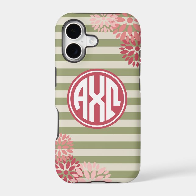 Alpha Chi Omega | Monogram Stripe Pattern (Back)