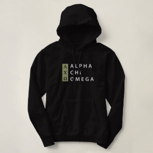 Alpha Chi Omega Stacked Logo Hoodie