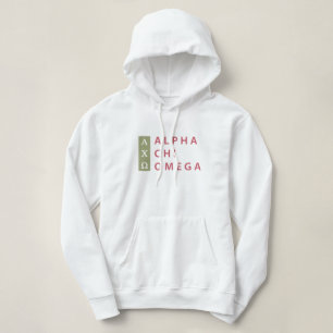 Alpha Chi Omega Stacked Logo Hoodie