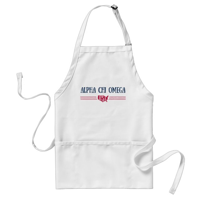 Alpha Chi Omega - USA Standard Apron (Front)