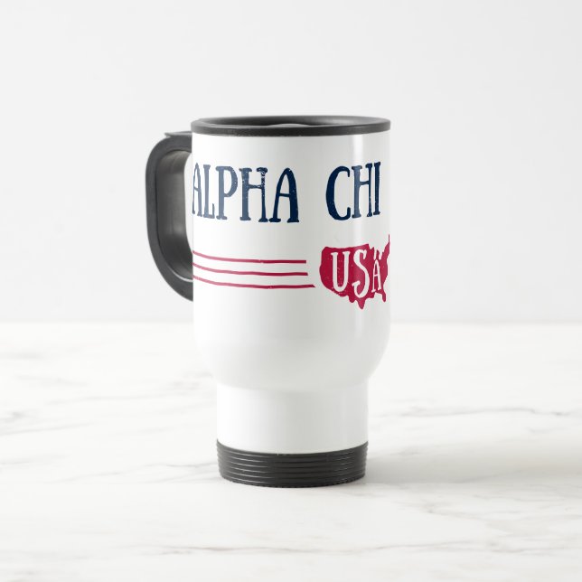 Alpha Chi Omega - USA Travel Mug (Front Left)